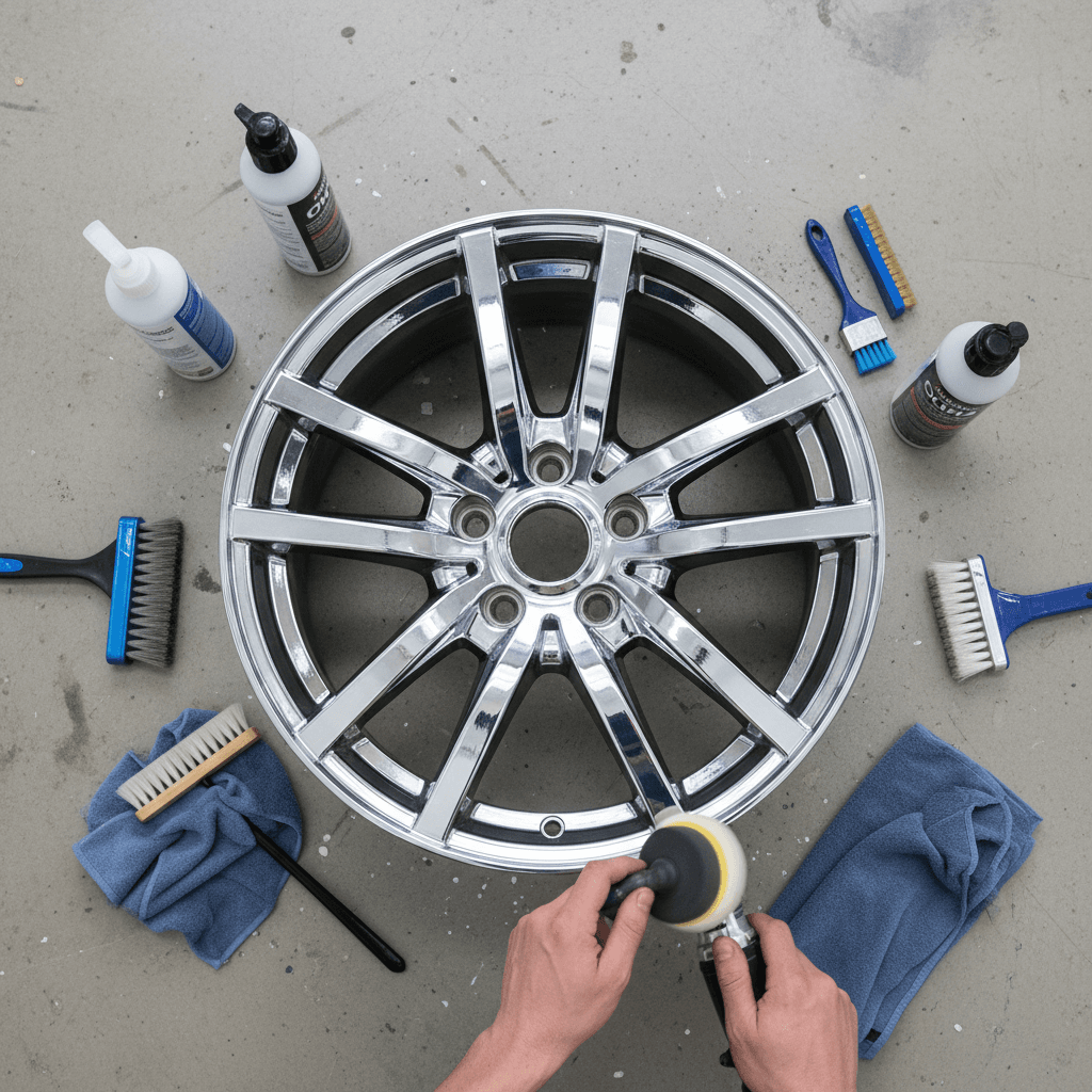 Wheel refinishing