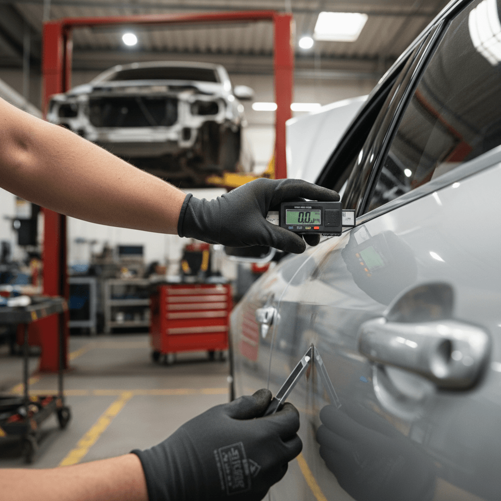 Collision repair work