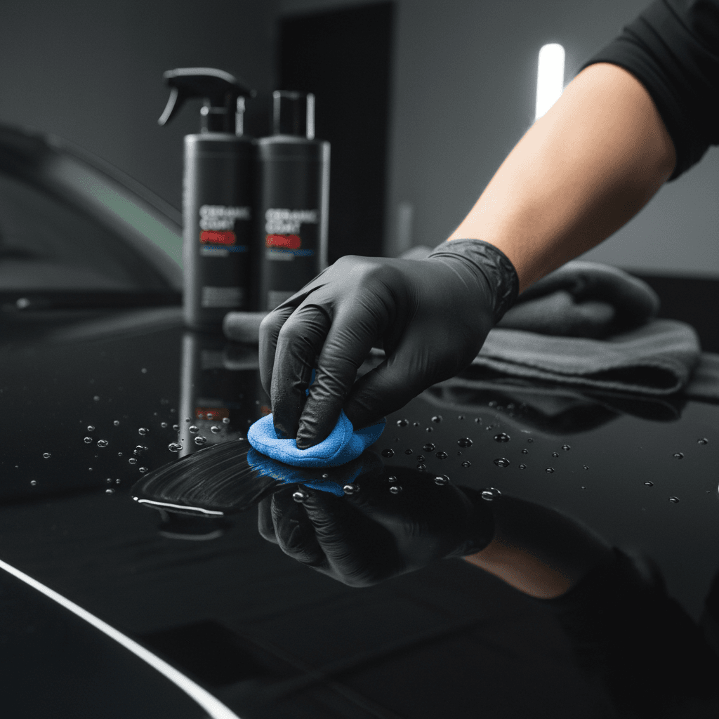 Ceramic protective coating application